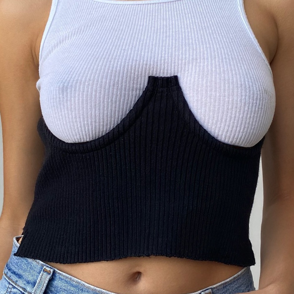 NWT Orseund Iris Knit Corset Black size XS/S